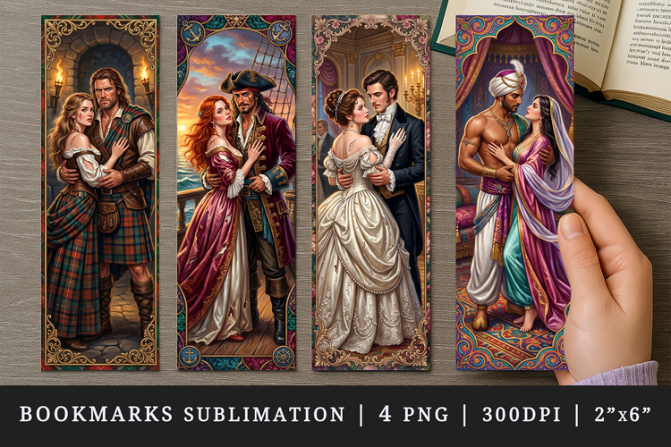 Love story bookmarks printable sublimation bookmark design