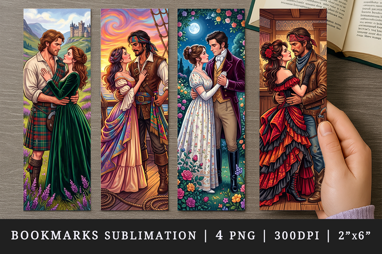 Love story bookmarks printable sublimation bookmark design