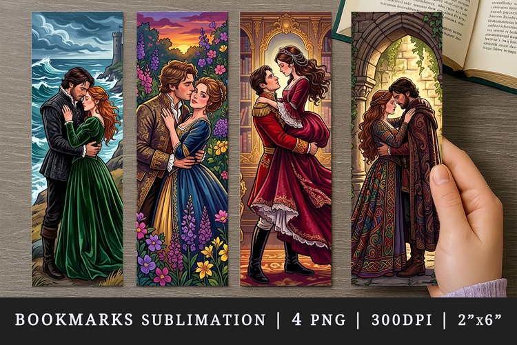 Love story bookmarks printable sublimation bookmark design