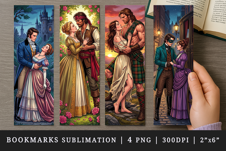 Love story bookmarks printable sublimation bookmark design
