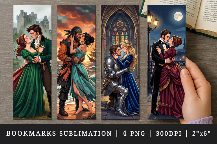 Love story bookmarks printable sublimation bookmark design