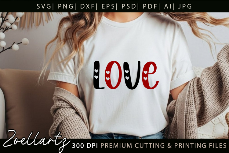 Valentines Day SVG PNG EPS DXF Love Heart SVG for Cricut