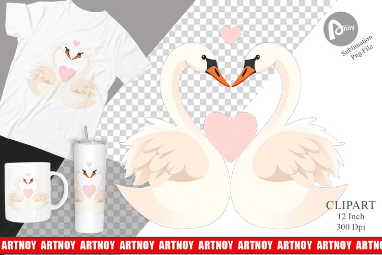 Clipart Love Swans