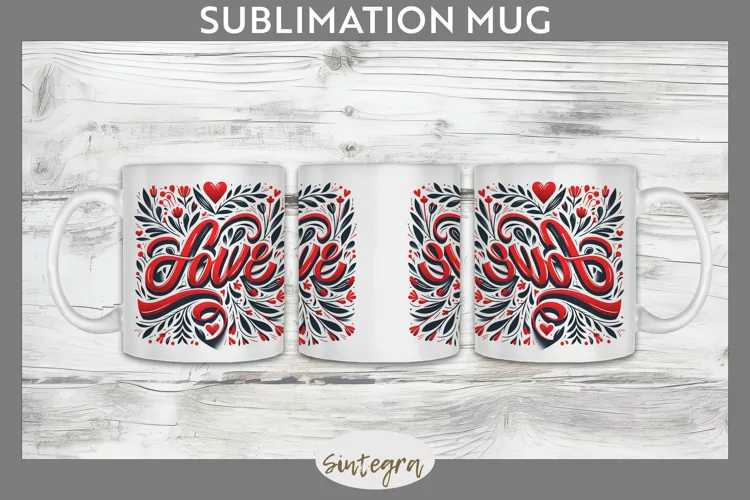 Love v11 Mug Wrap Sublimation