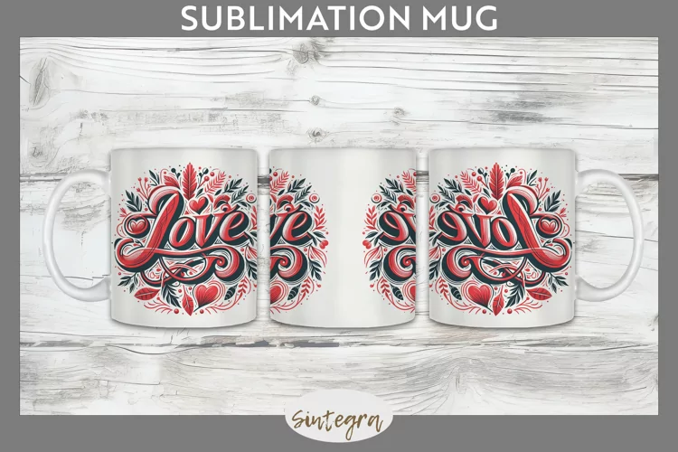 Love v14 Mug Wrap Sublimation