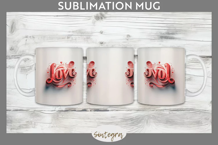 Love v3 Mug Wrap Sublimation