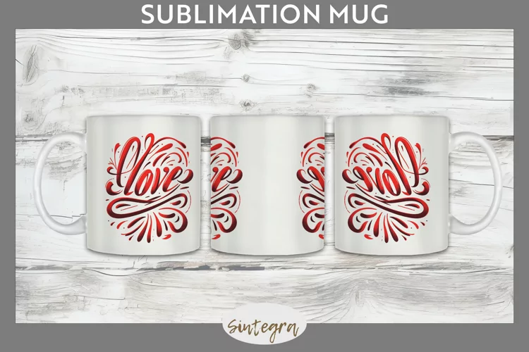 Love v6 Mug Wrap Sublimation
