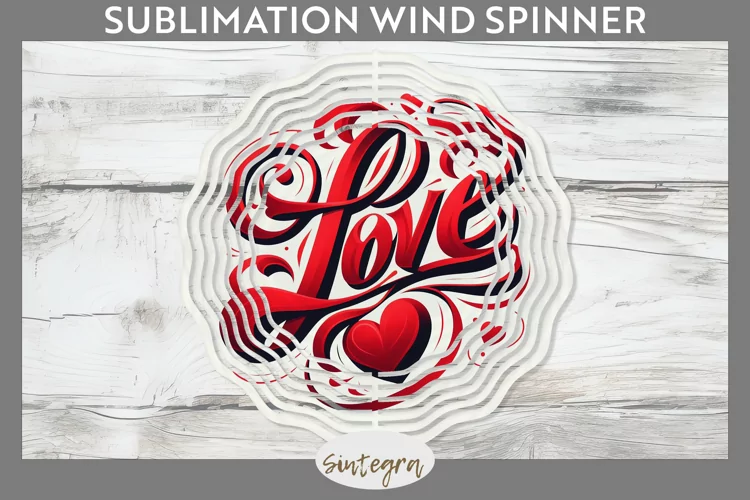Love v7 Wind Spinner Sublimation