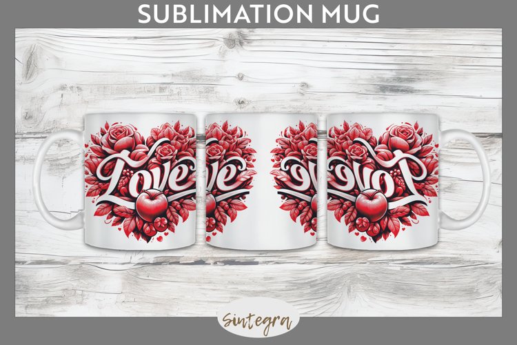 Love v8 Mug Wrap Sublimation example image 1