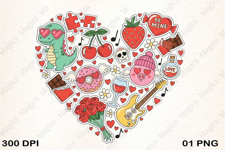 Love Valentines Day PNG Sublimation