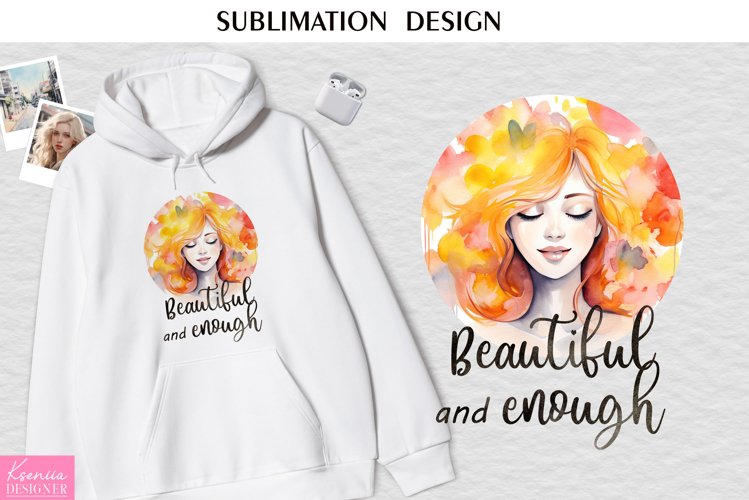 Watercolor Motivational Quotes |Love Yourself Sublimation