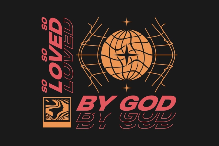 Loved Christian Streetwear T-shirt Design
