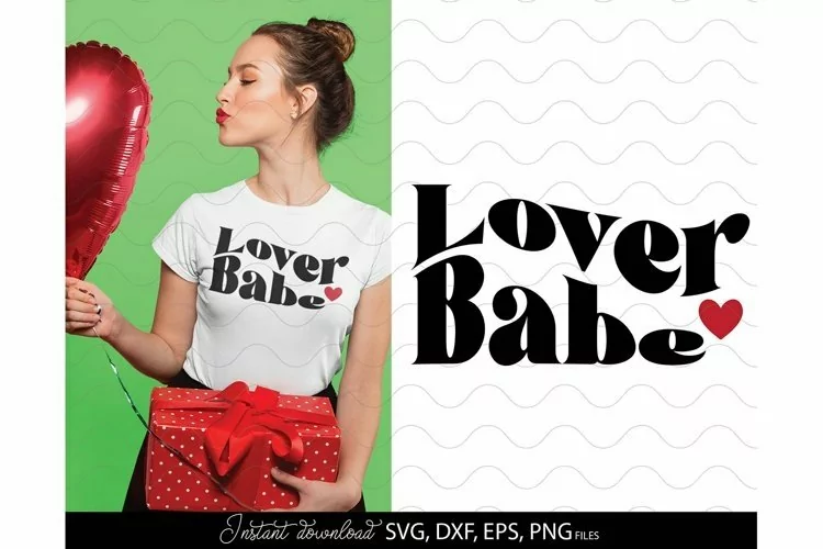 lover babe svg | Valentine's day SVG | Boho style heart svg