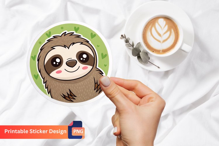 Cute Sloth Clipart Image 9