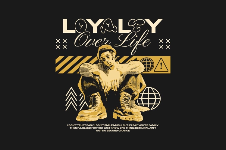 Loyalty Urban Streetwear T-shirt Design