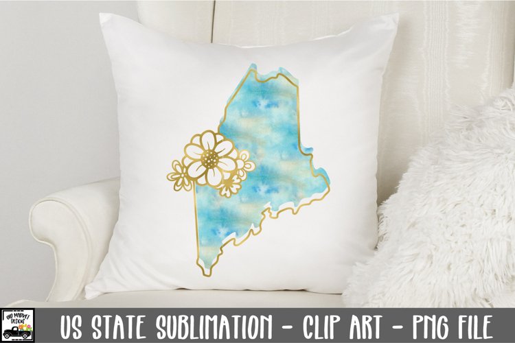 Maine Sublimation PNG File