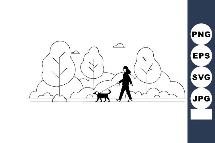 Simple Dog Clipart Image 14