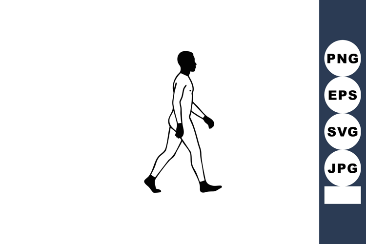 Man Walking Silhouette Image 8