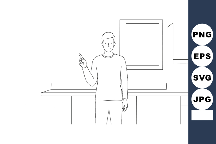 Finger Point Clipart Image 19