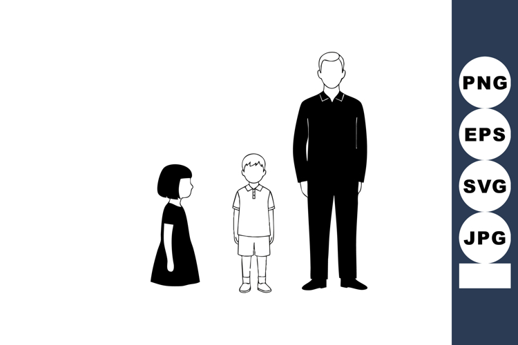 Father Son Silhouette Image 18