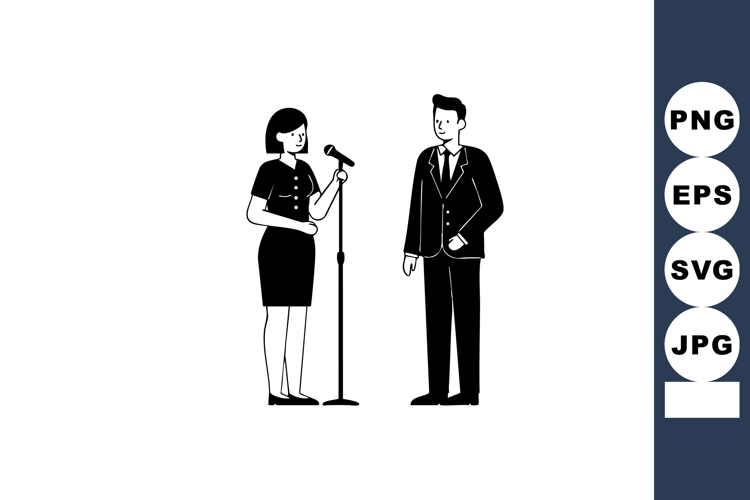 Microphone Silhouette Image 13