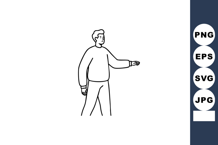 Finger Point Clipart Image 20