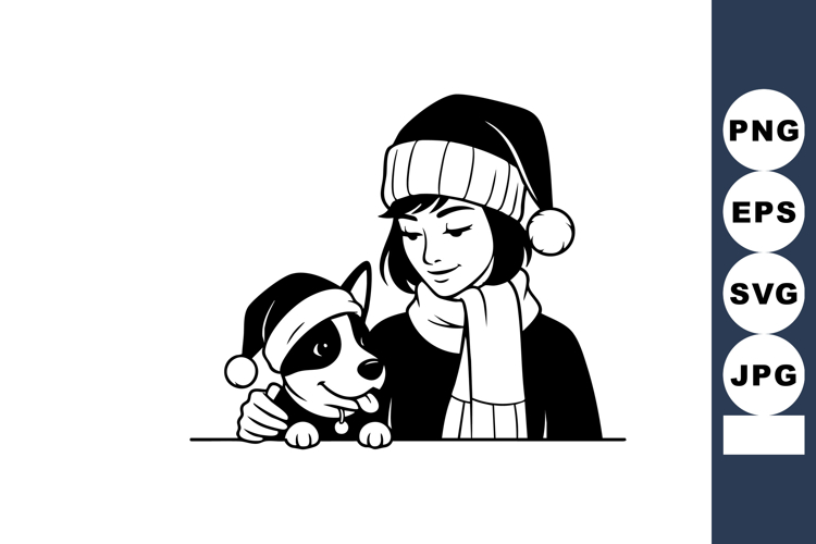 Black And White Animal Clipart Image 4