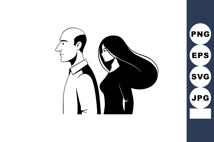 Man And Woman Silhouette Image 9