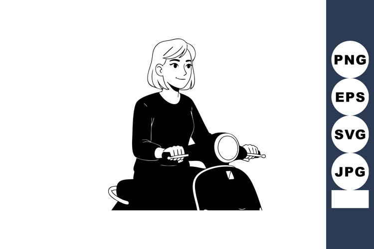 Scooter Clipart Image 3