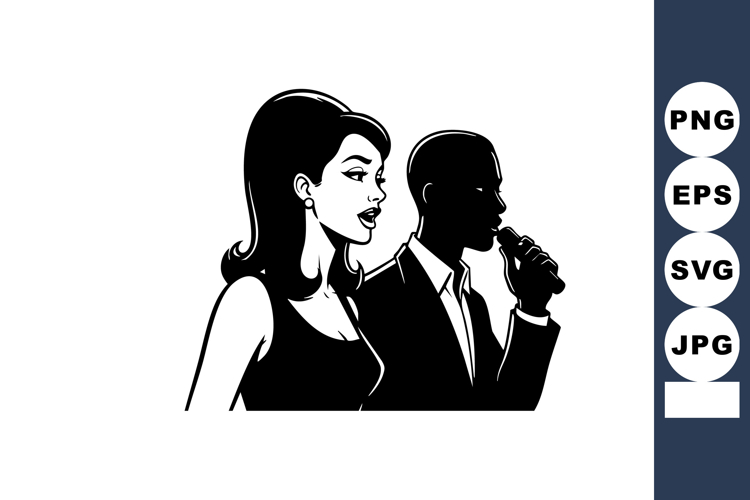 Singing Silhouette Image 5