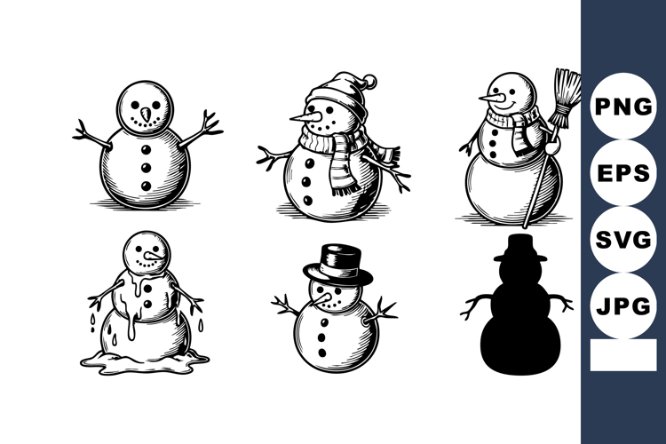 Snowman Clipart Image 15