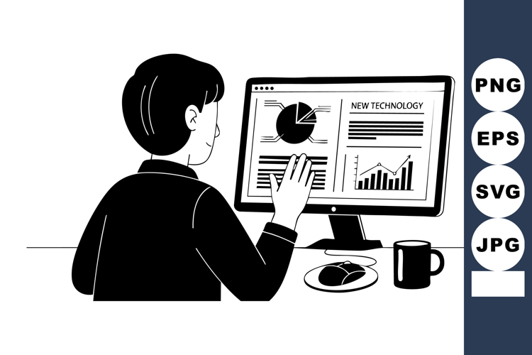 Computer Screen Clipart Image 2