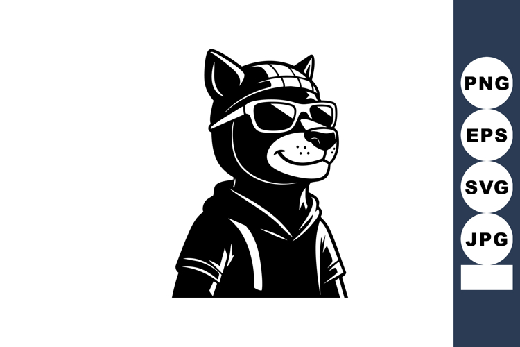 Black And White Animal Clipart Image 15