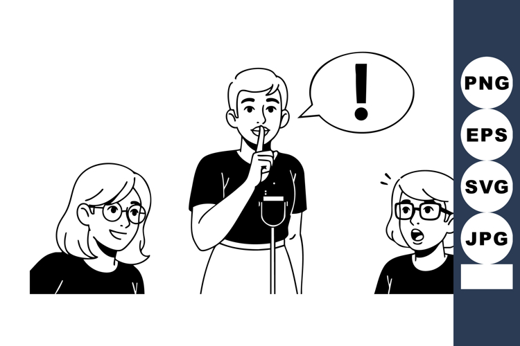 Silence Clipart