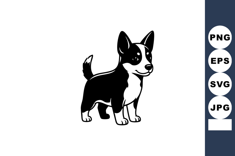 Black And White Animal Clipart Image 3