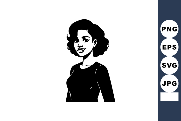 Curly Hair Illustration Image 10