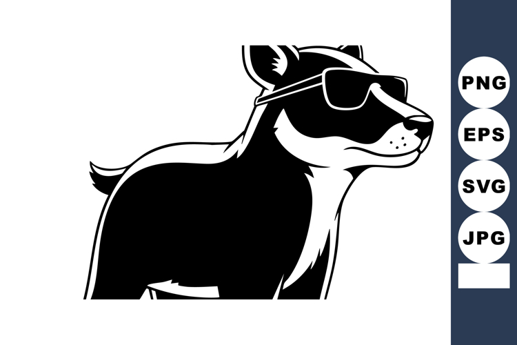 Black And White Animal Clipart Image 24