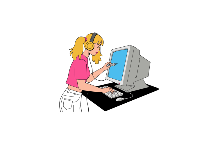 Computer Screen Clipart Image 8