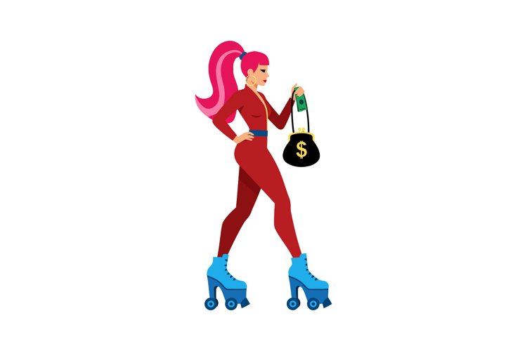 Roller Skates Clipart Image 6