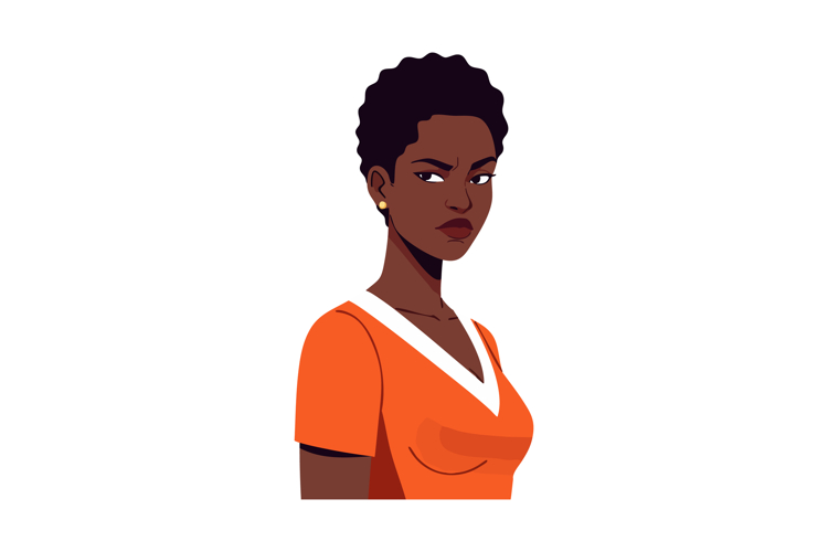 Curly Hair Clipart Image 7