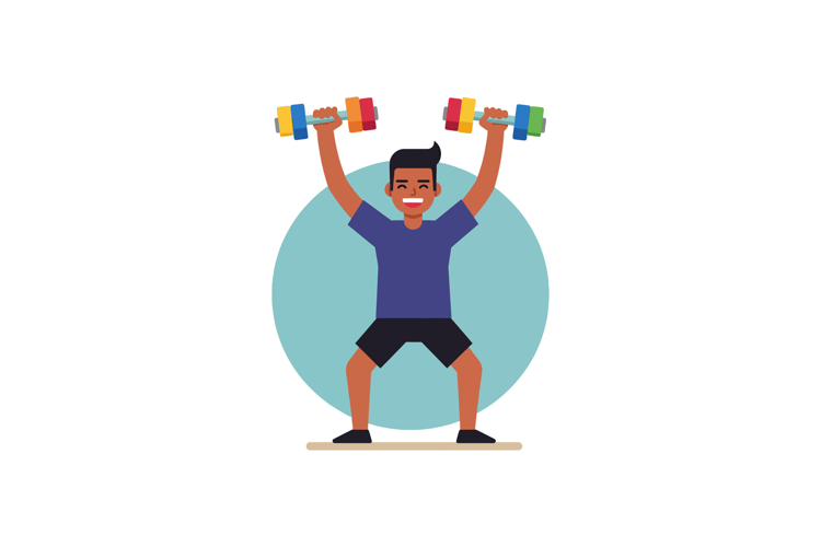 Lifting Weights Clipart Image 21