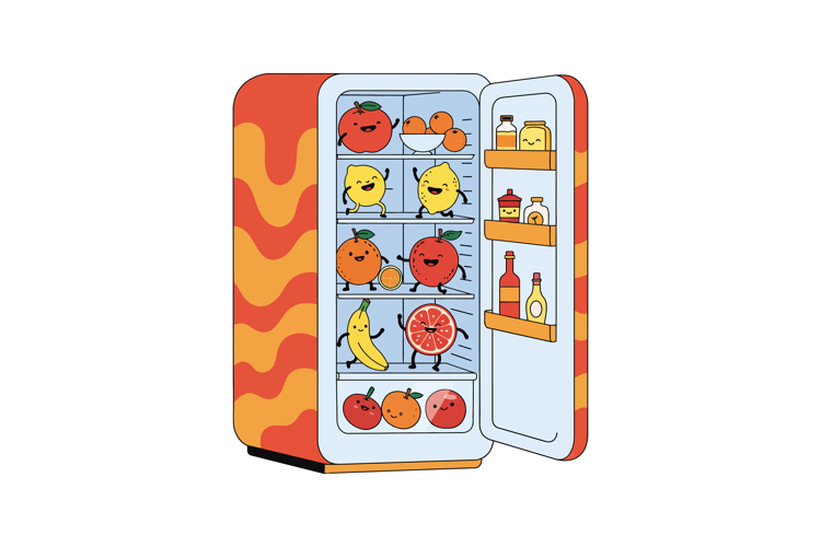 Refrigerator Clipart Image 19