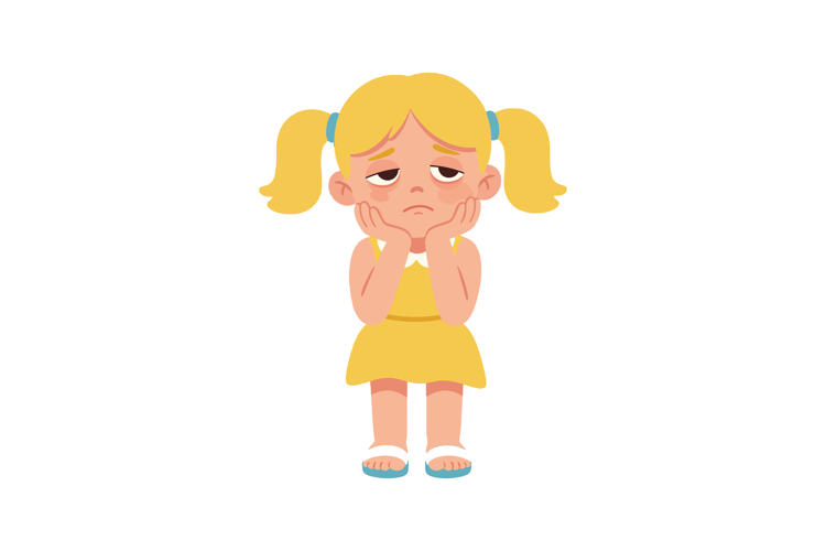 Sad Girl Clipart Image 14