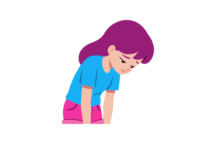Sad Girl Clipart Image 4