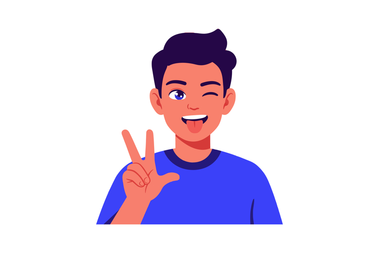 Wink Clipart Image 24