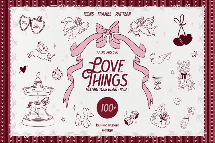 Love Things: icons, frames, patterns