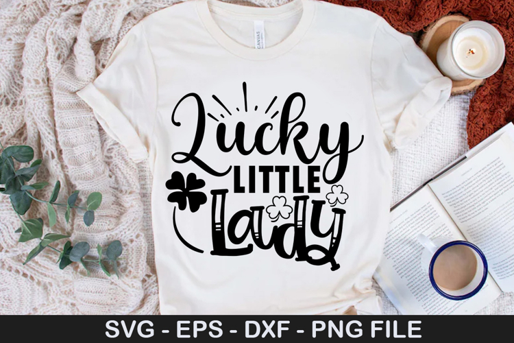 Lucky Little Lady SVG - St. Patricks Day Design