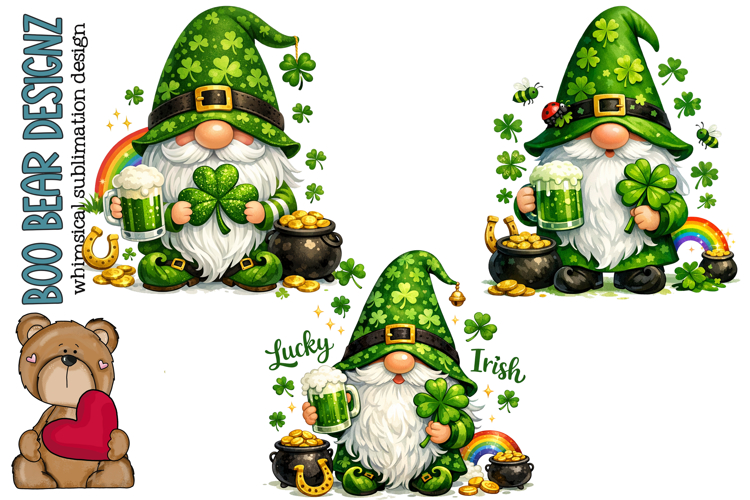 St Patricks Day Gnome Clipart