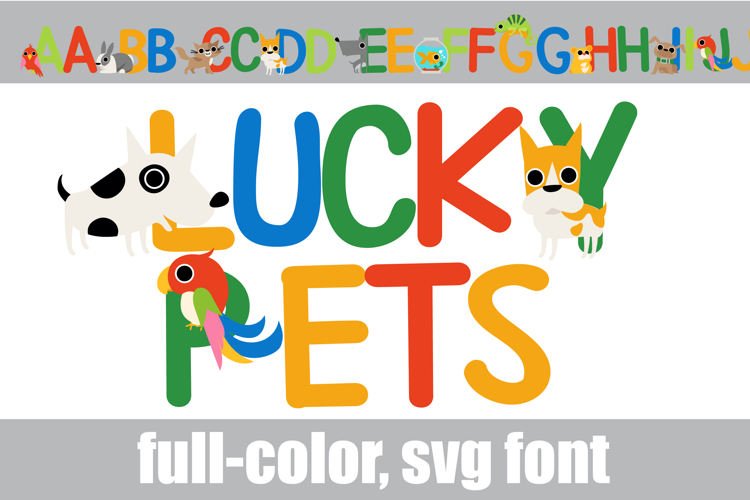Lucky Pets Color Font