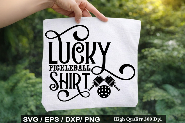 Lucky Pickleball Shirt - Pickleball SVG Design